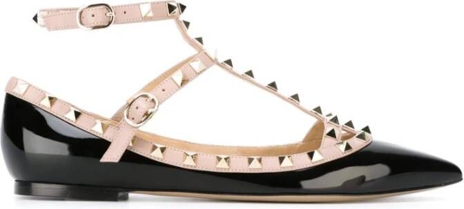 Valentino Garavani Platte schoenen met studs Black Dames