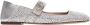 Valentino Garavani Kristalversierde platte schoenen zilver Gray Dames - Thumbnail 1