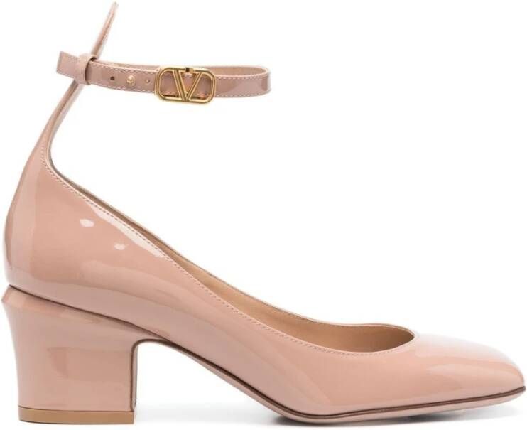 Valentino Garavani Poederroze Lakleren Pumps Pink Dames