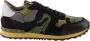 Valentino Garavani Rockrunner Baskets Groene Leren Sneakers Multicolor Heren - Thumbnail 4