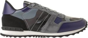 Valentino Garavani Rockrunner Camouflage Sneaker Grijs Heren