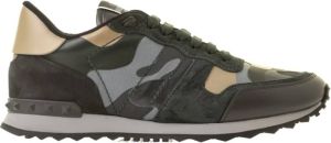 Valentino Garavani Rockrunner Camouflage Sneakers Grijs Heren