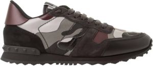 Valentino Garavani Rockrunner Camouflage Sneakers Grijs Heren