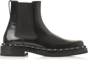 Valentino Garavani Rockstud Beatle Leren Laarzen Zwart Heren