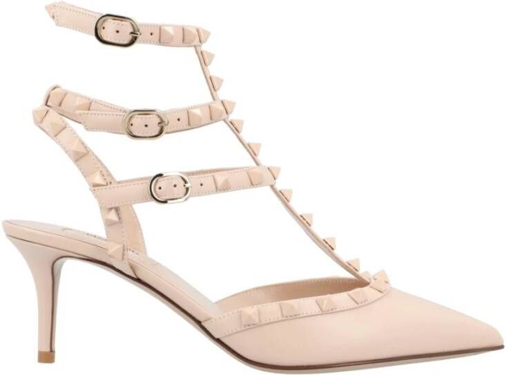 Valentino Garavani Rockstud Beige Pumps