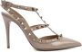 Valentino Garavani Rockstud Caged Pumps Beige Dames - Thumbnail 1