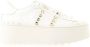 Valentino Garavani Rockstud Flatform Leren Sneakers White Dames - Thumbnail 1