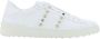 Valentino Garavani Witte platte schoenen met Rockstud-versiering White Heren - Thumbnail 5