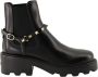 Valentino Garavani Rockstud Leren Enkellaarzen Black Dames - Thumbnail 1
