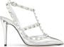 Valentino Garavani Zilveren Rockstud Patent Leren Pumps Gray Dames - Thumbnail 1