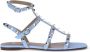 Valentino Garavani Studded Leren Enkelband Sandalen - Thumbnail 5
