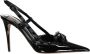 Valentino Garavani Rockstud Leren Slingback Pumps Black Dames - Thumbnail 4