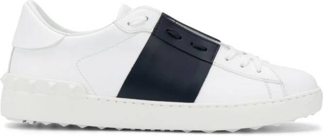 Valentino Garavani Rockstud Leren Sneakers White Heren