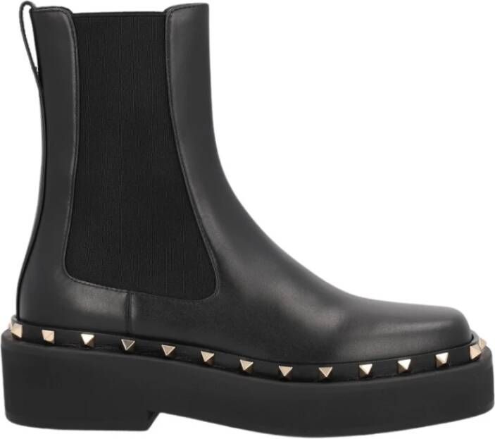 Valentino Garavani Rockstud M-Way leren enkellaarsjes