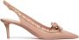 Valentino Garavani Rockstud Patentleren Slingback Platte Schoenen Pink Dames - Thumbnail 1