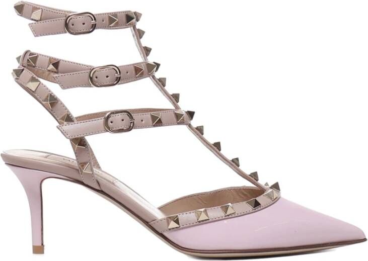 Valentino Garavani Rockstud pumps in lakleer Roze Dames