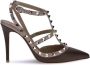 Valentino Garavani Rockstud Pumps met platinium-finish studs - Thumbnail 1