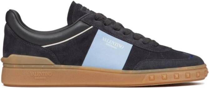 Valentino Garavani Rockstud Sneakers Zwart Lichtblauw Gray Heren