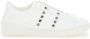 Valentino Garavani Rockstud Untitled Open Leren Sneakers White Heren - Thumbnail 3