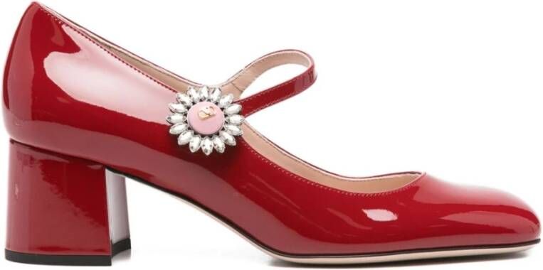 Valentino Garavani Rode Lakleren Pumps met Hak