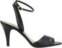 Valentino Garavani Rode leren sandalen met hak - Thumbnail 1