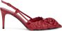 Valentino Garavani Rode leren slingback hakken - Thumbnail 1