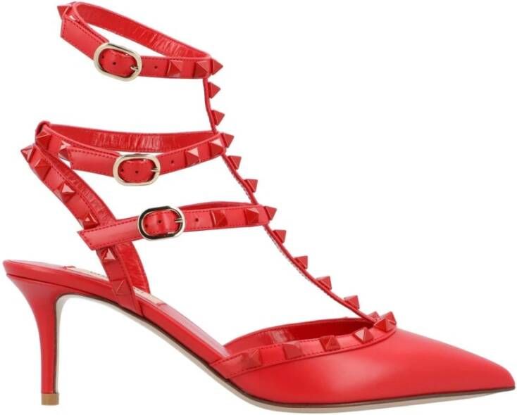 Valentino Garavani Rode Rockstud Slingback Pumps