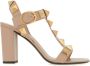 Valentino Garavani Sandalen Roman Stud Sandals With Pyramid Stud Accents in poeder roze - Thumbnail 1