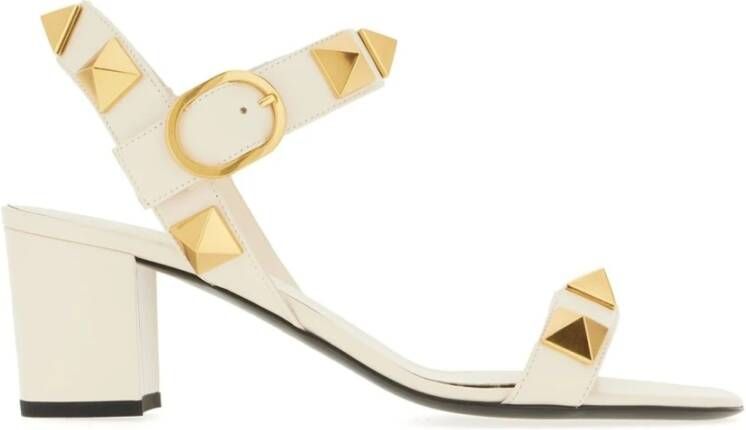Valentino Garavani Ro Stud Sandalen Ivoor