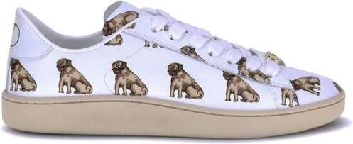 Valentino Garavani Royco Leren Sneakers met Hondenprint