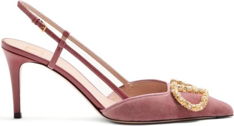 Valentino Garavani Roze Edelsteen Stiletto Hakken