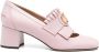 Valentino Garavani Roze franje platte schoenen met blokhak Pink Dames - Thumbnail 5