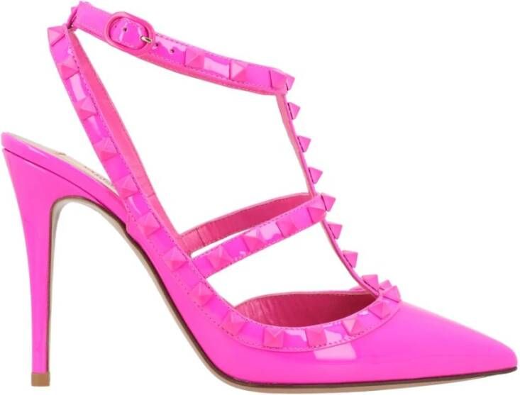 Valentino Garavani Roze Rockstud Caged Pumps