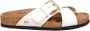 Valentino Garavani Witte Leren Platte Sandalen Elegante Stijl - Thumbnail 1