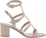 Valentino Garavani Sandalen met grove hak en studs van leer - Thumbnail 1
