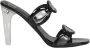 Valentino Garavani Sandalen met kettingband en transparante hak Zwart Dames - Thumbnail 1