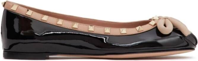 Valentino Garavani Schoenen Ballerina`s Zwart Aw23 Black Dames