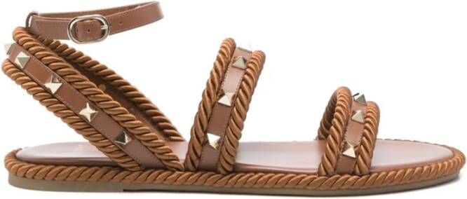 Valentino Garavani Silk & Nylon Sandalen