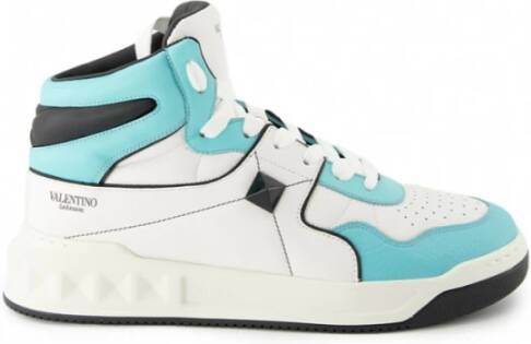 Valentino Garavani Stud High-Top Leren Sneakers Multicolor Heren