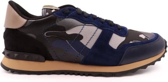 Valentino Garavani Sneakers van hoogwaardig leer Blauw Heren