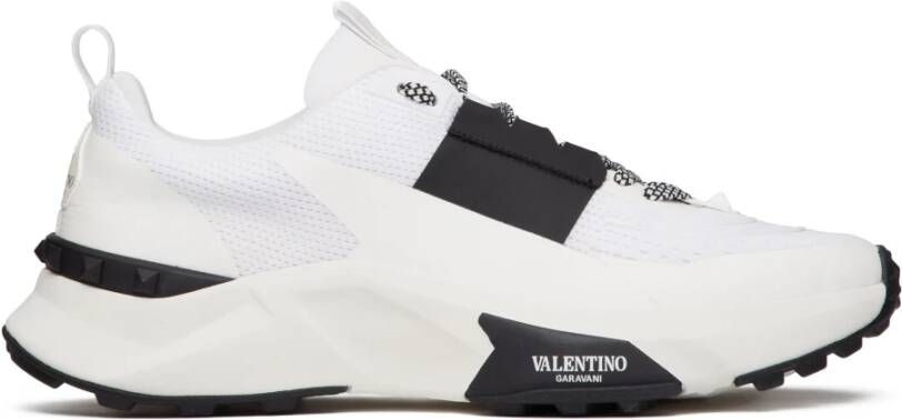 Valentino Garavani Witte platte schoenen met Rockstud-details White Heren