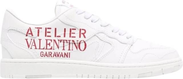 Valentino Garavani Leren Logo Sneakers White