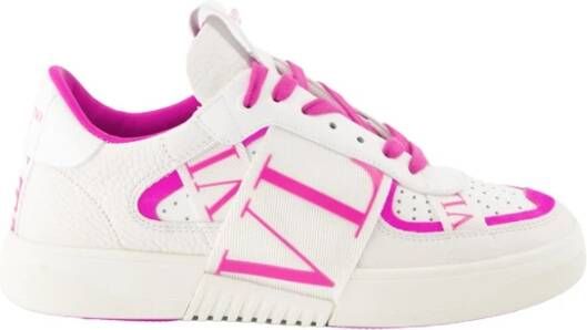 Valentino Garavani Witte Leren Sneakers voor Dames White Dames