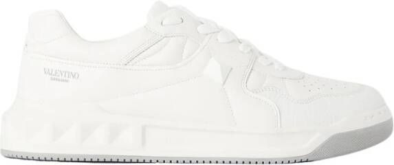 Valentino Garavani Luxe leren sneakers Wit Heren