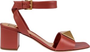 Valentino Garavani Stijlvolle leren sandalen Bruin Dames