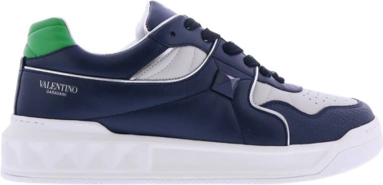 Valentino Garavani One Stud Sneakers Grootte: 43 Presta kleur: blauw Heren
