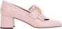Valentino Garavani Roze franje platte schoenen met blokhak Pink Dames - Thumbnail 1