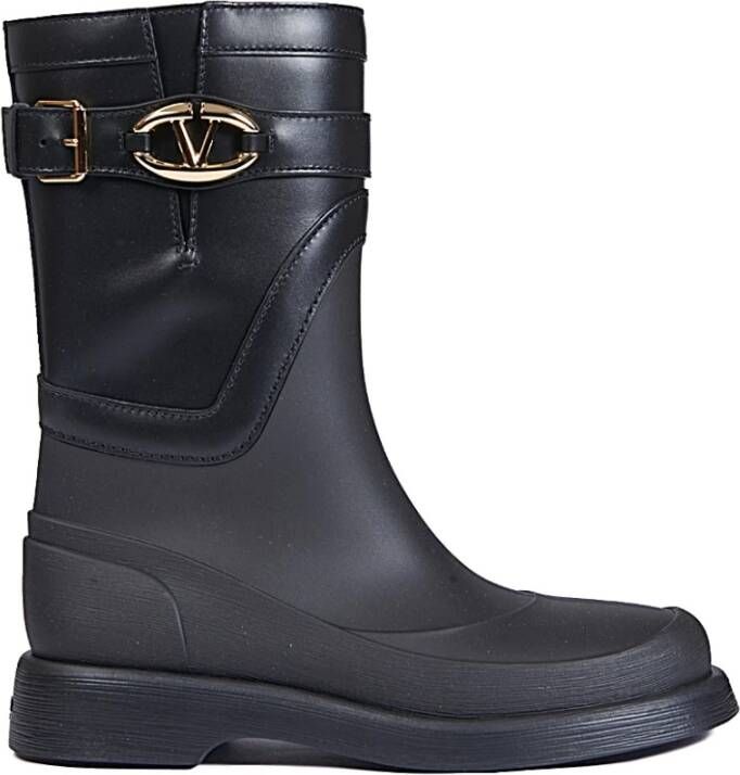 Valentino Garavani Gedurfde Rainboot VLogo Editie Black Dames