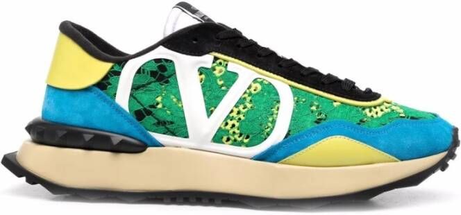 Valentino Garavani Stijlvolle Rockrunner Sneakers voor heren Groen Heren