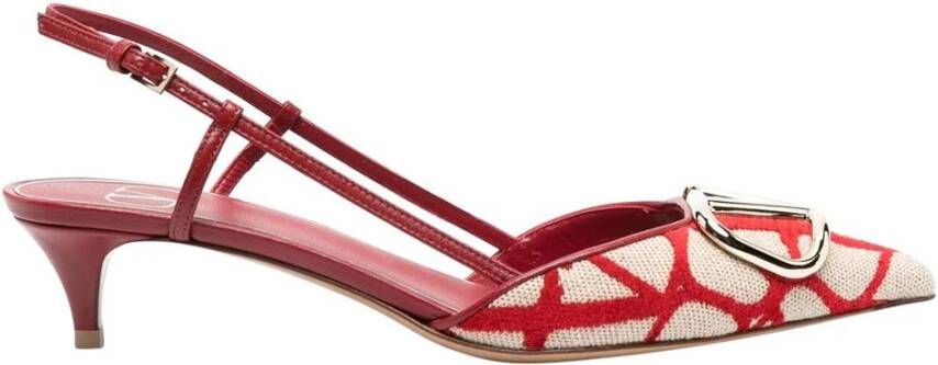Valentino Garavani Stijlvolle Slingback Kitten Heel Pumps
